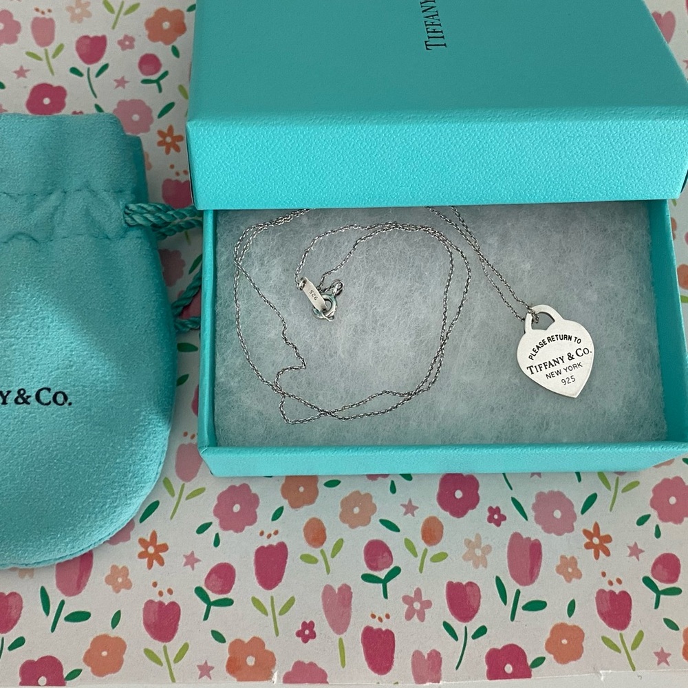 Tiffany’s & Co. Heart Silver with Blue Enamel
